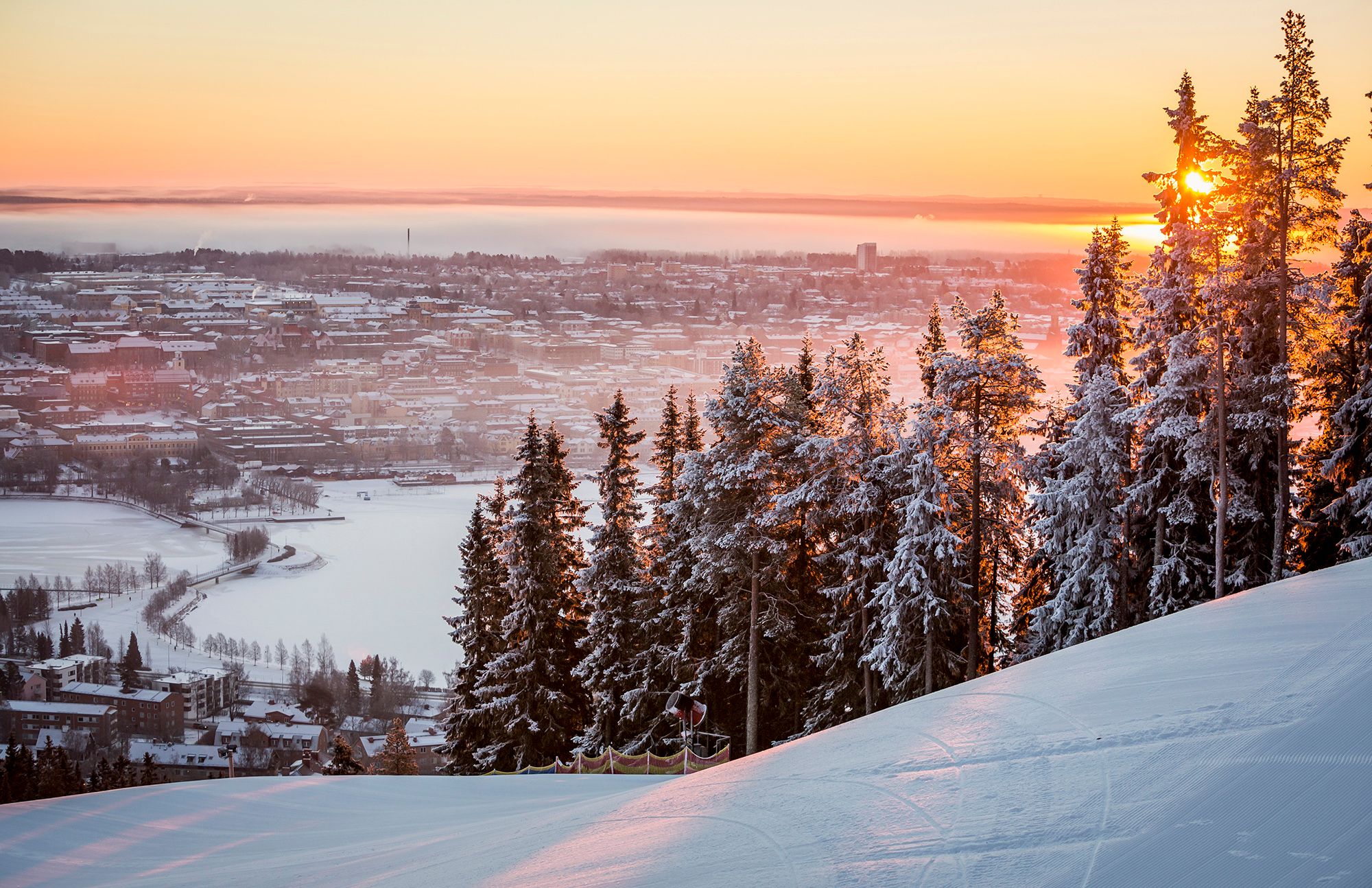 Östersund in the sunrise. Photo: Håkan Wike